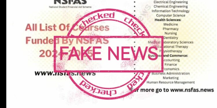Beware of Fake NSFAS pages