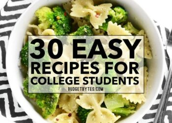 EASY RECIPES FOR COLLEGE STUDENTS