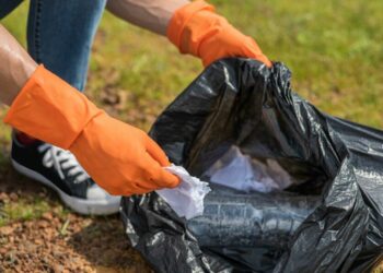 Councillor Zwane helps clean the streets of Atteridgeville