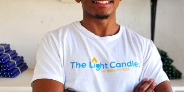 A young entrepreneur gives life to people with his candle business